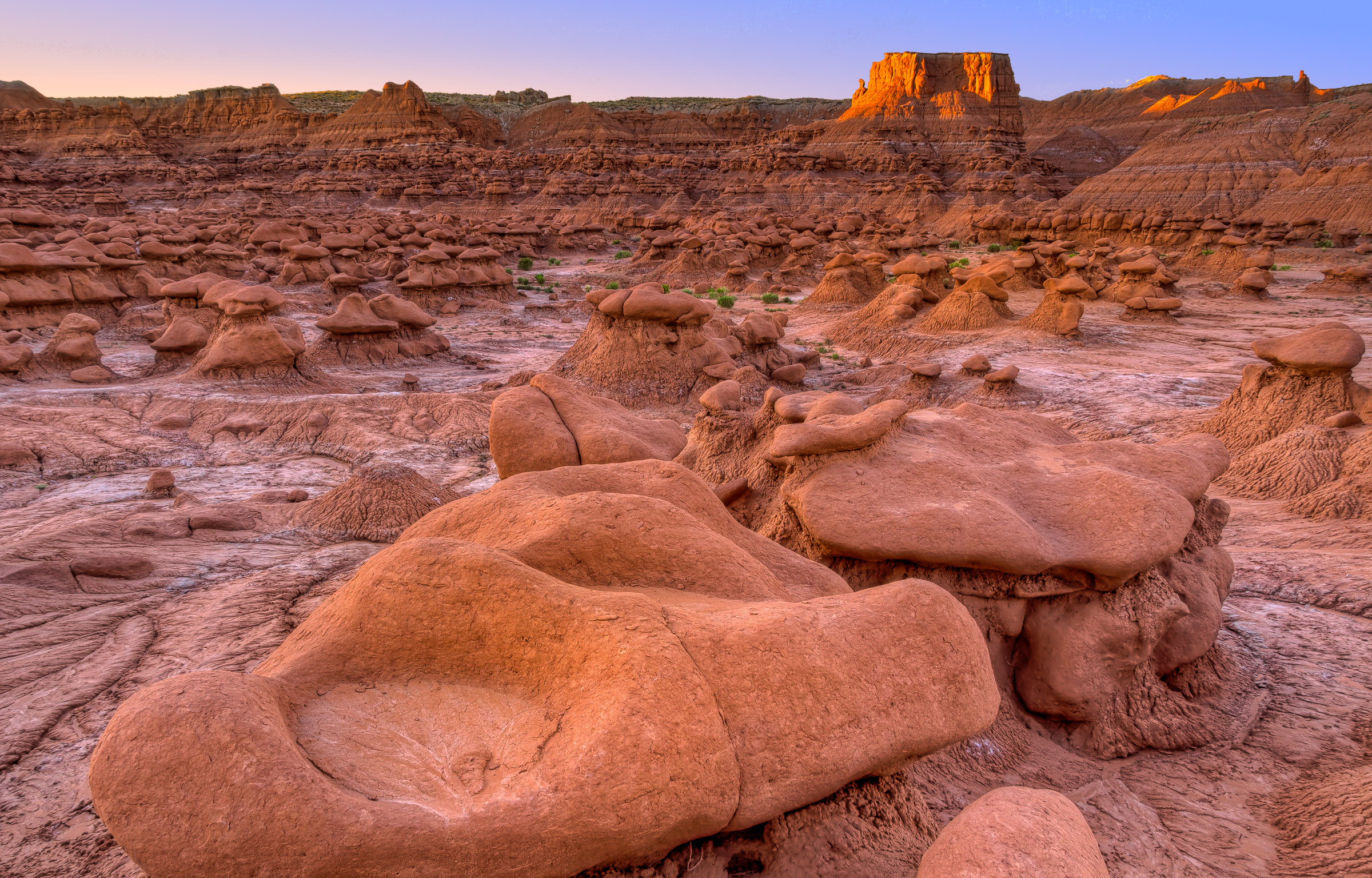 Rocks looking like tiny goblin give Goblin Valley State Park its name.