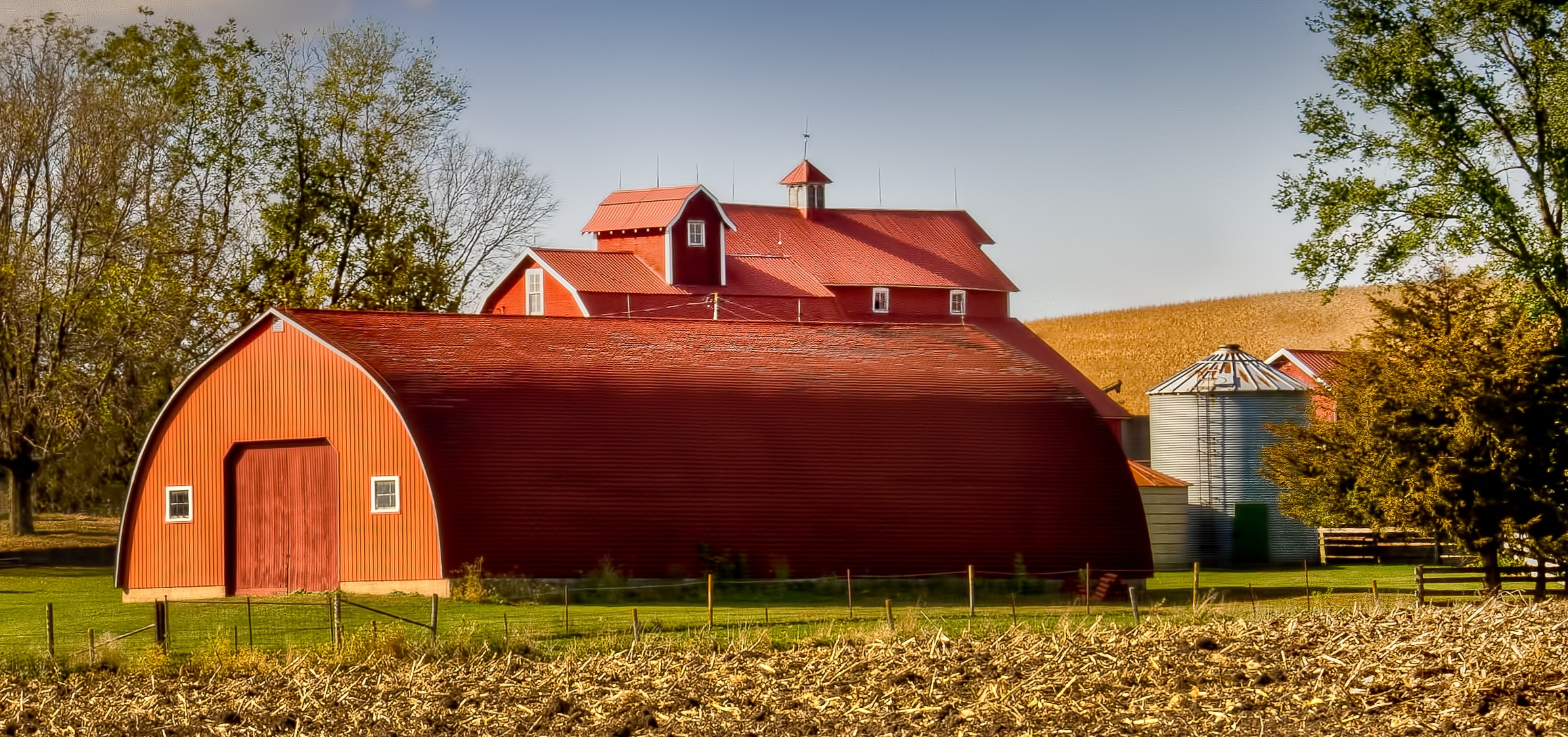 Farming complex in Western Iowa.