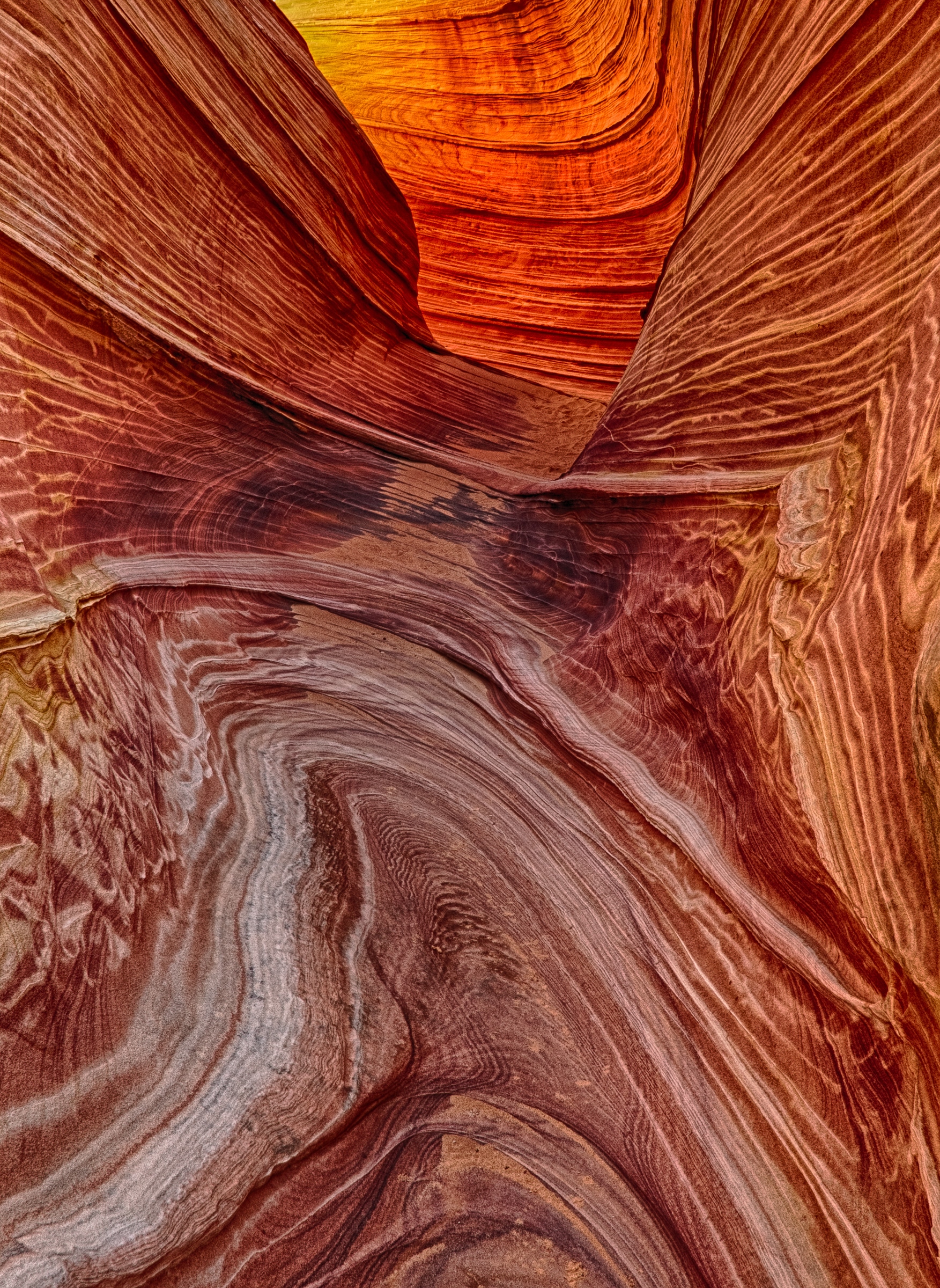 Corridor at The Wave in the Vermillion Cliffs National Monument in Arizona.