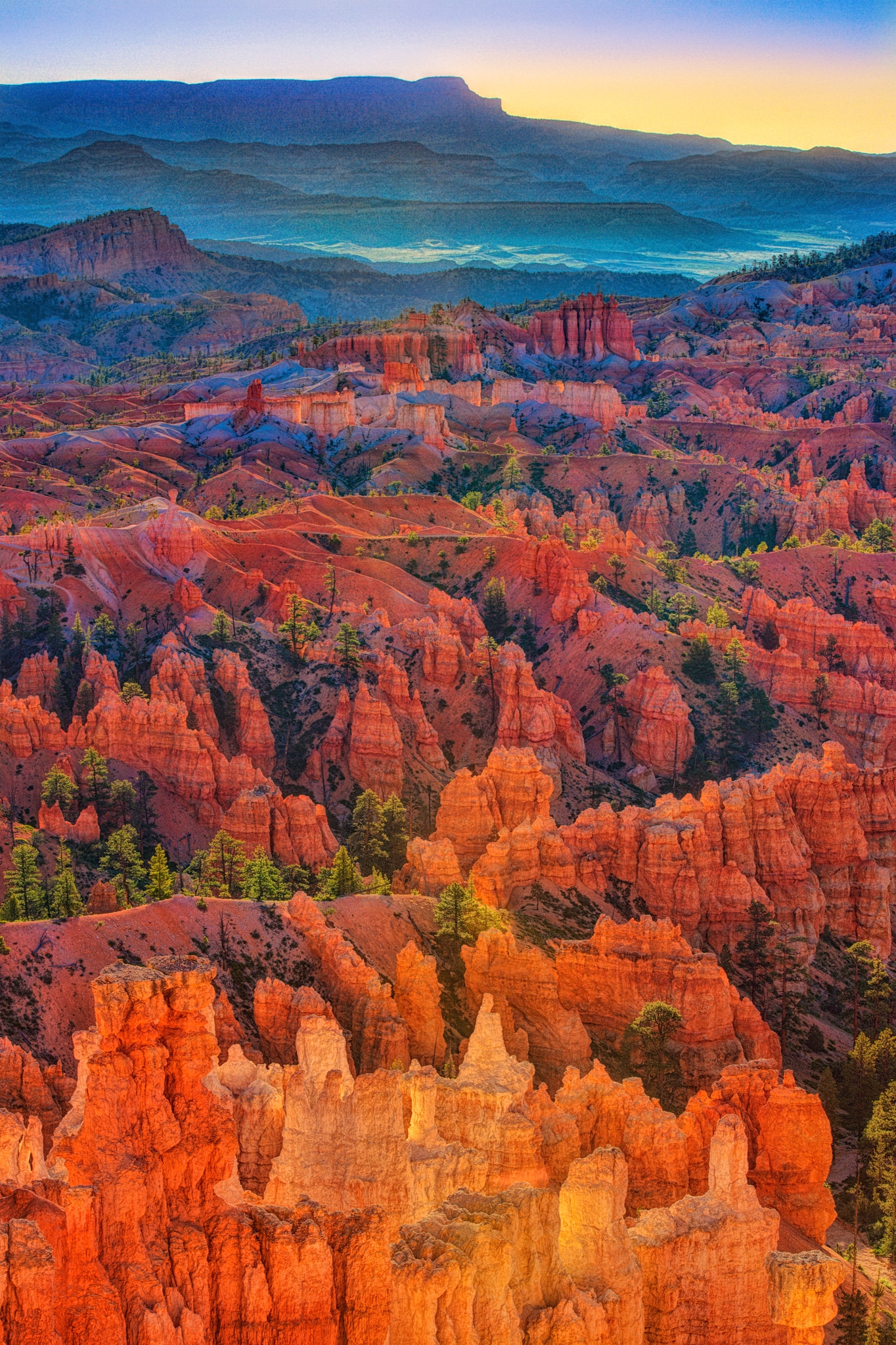 Sunrise view from Fairlyland Point in Bryce Canyon National Park, Utah. This photo is part of the Garden Variety Photo Exhibition