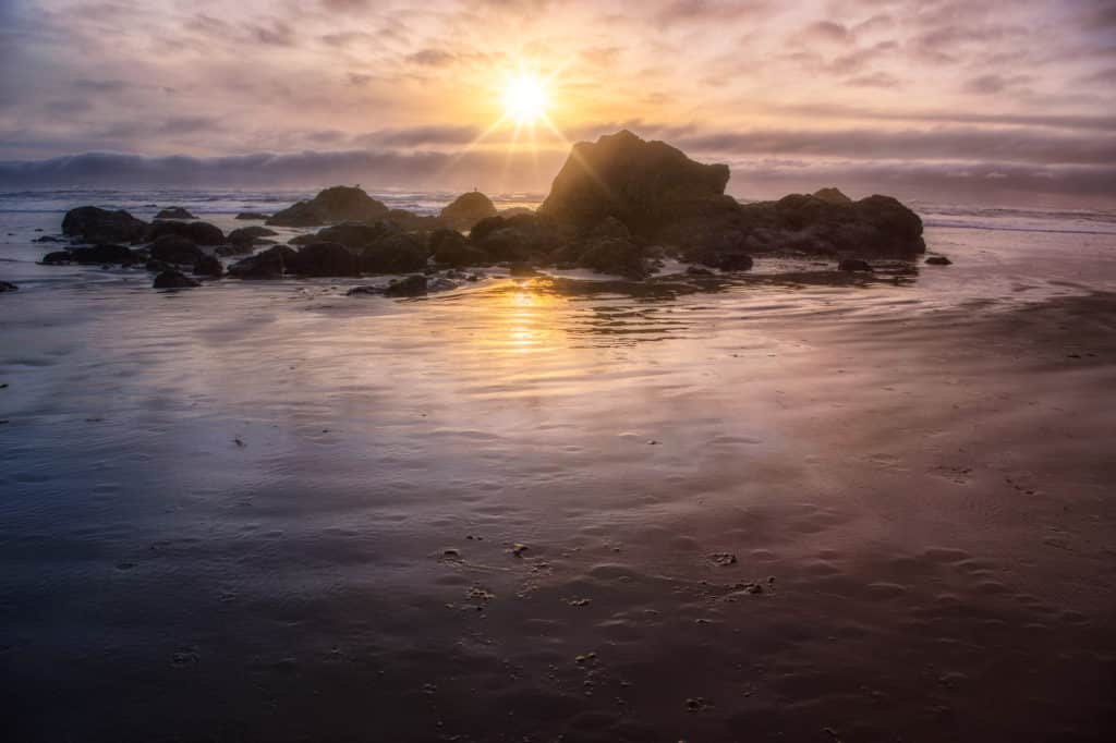 Cannon Beach Sunset - Oregon's Pacific coast