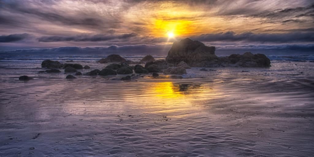 Cannon Beach Sunset - Oregon's Pacific coast