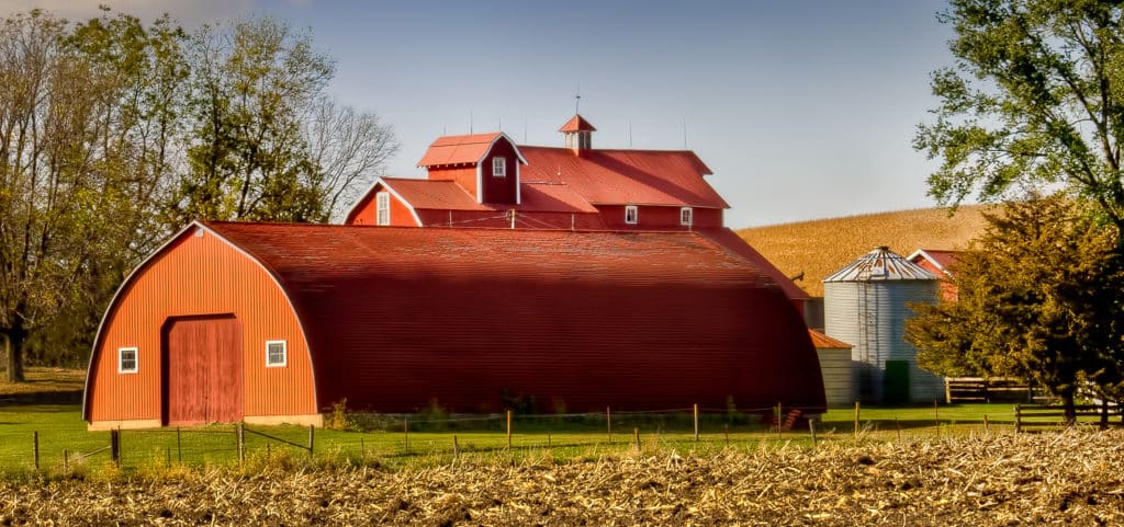 Farming complex in Western Iowa.