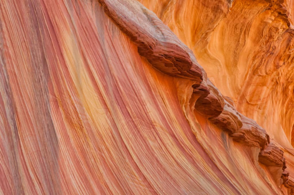 Closeup of the Wave in Coyote Buttes part of the Vermillion Cliffs National Monument.