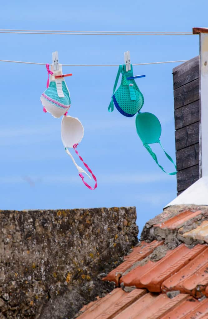 A little bit of laundry blowing in the breeze in Dubrovnik's Old City in Croatia.