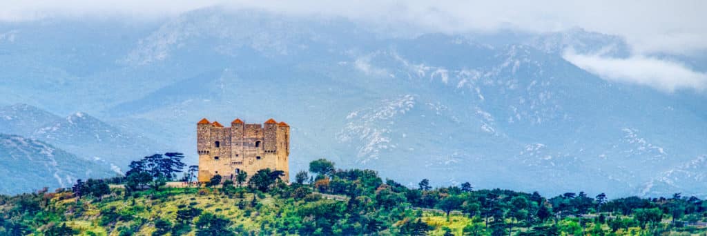 A view of the Nihaj Fortress, built in the 16th Century on the hill if the same name, near the northern Dalmatian city of Senj in Croatia.