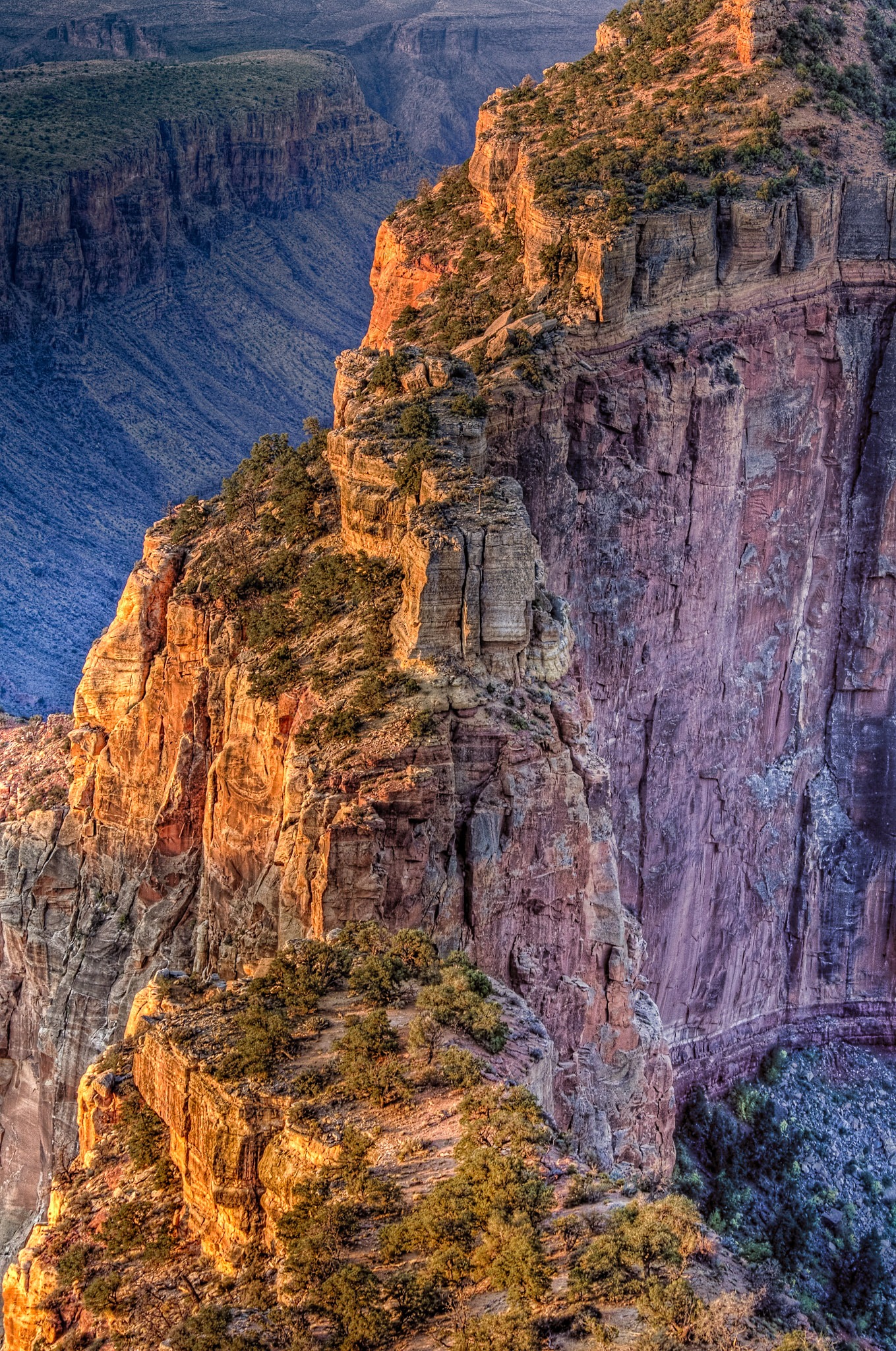 Edge of Wotans Throne at dawn on the North Rim of the Grand Canyon. - Grand Canyon North Rim