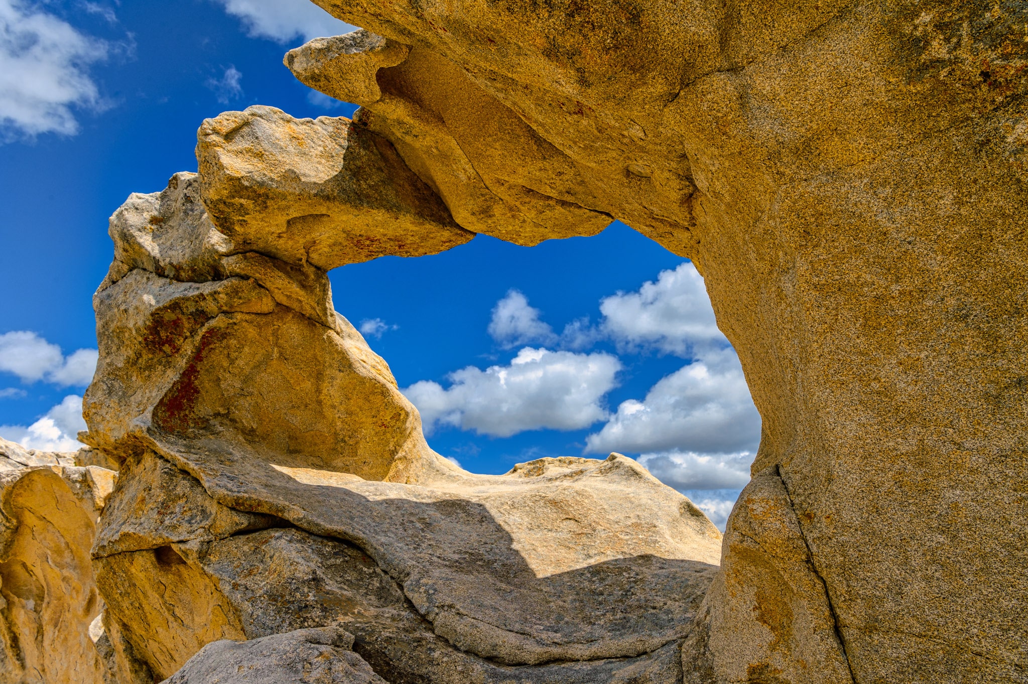 Window Arch as seen from the west side in City of Rocks National Reserve in Idaho.