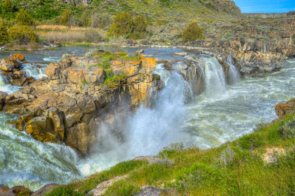 Caldron Linn is an area of falls and cascades in the Snake River near Twin Falls, Idaho.