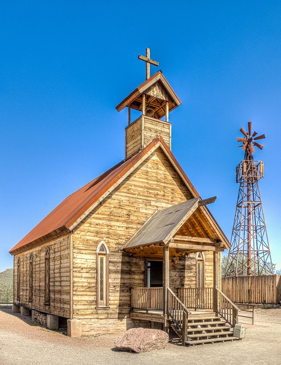 Church on the Mount in Goldfield Ghost Town, near Apache Junction, Arizona.