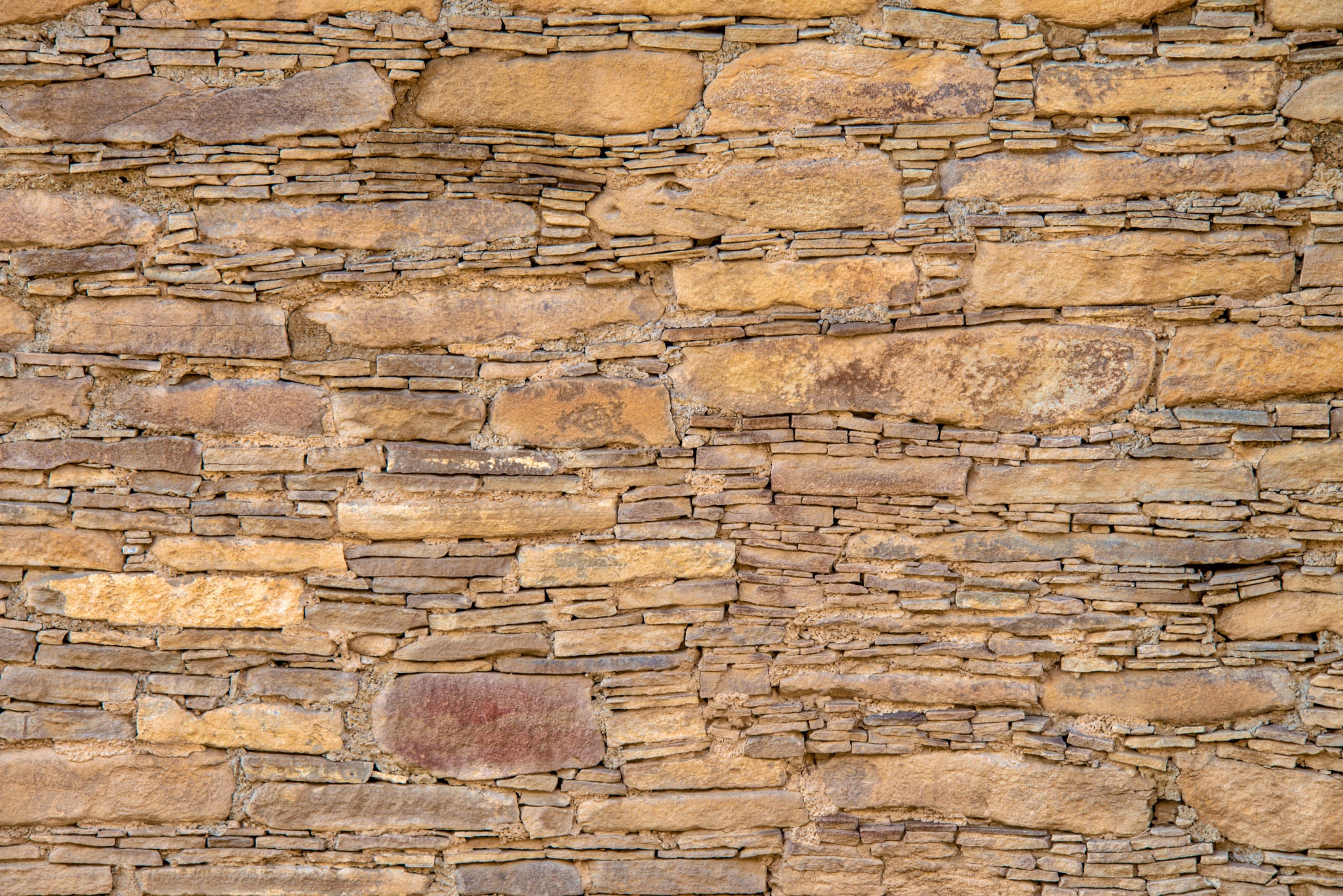 This is a detail of a wall at Chetro Ketl, a great house .5 miles east of Pueblo Bonito. Chetro Ketl has the largest surface area of any Chacoan great house. It is located in Chaco Canyon, New Mexico.