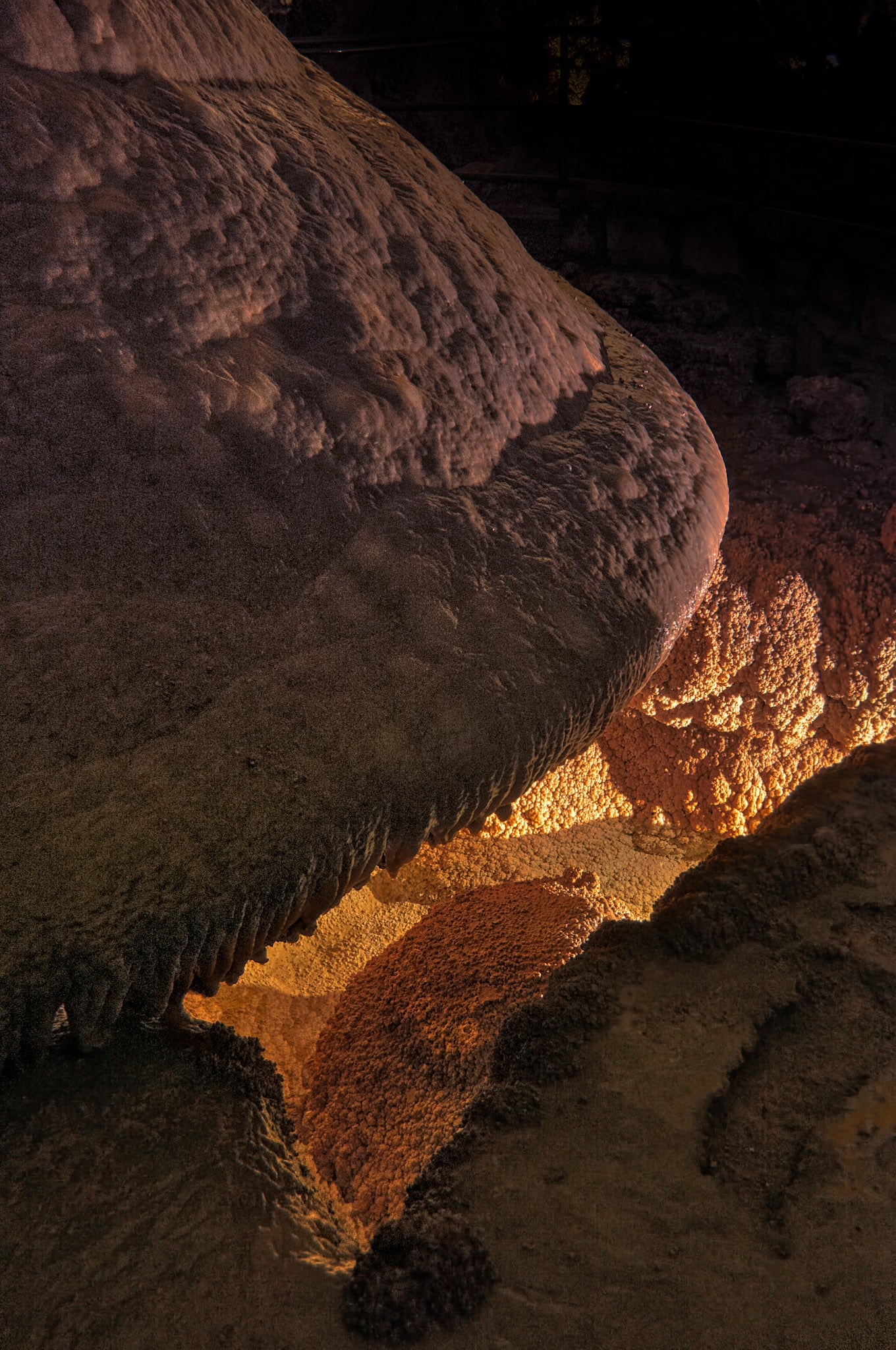 Crystal Spring and overlying dome in the Big Room area of Carlsbad Caverns National Park.