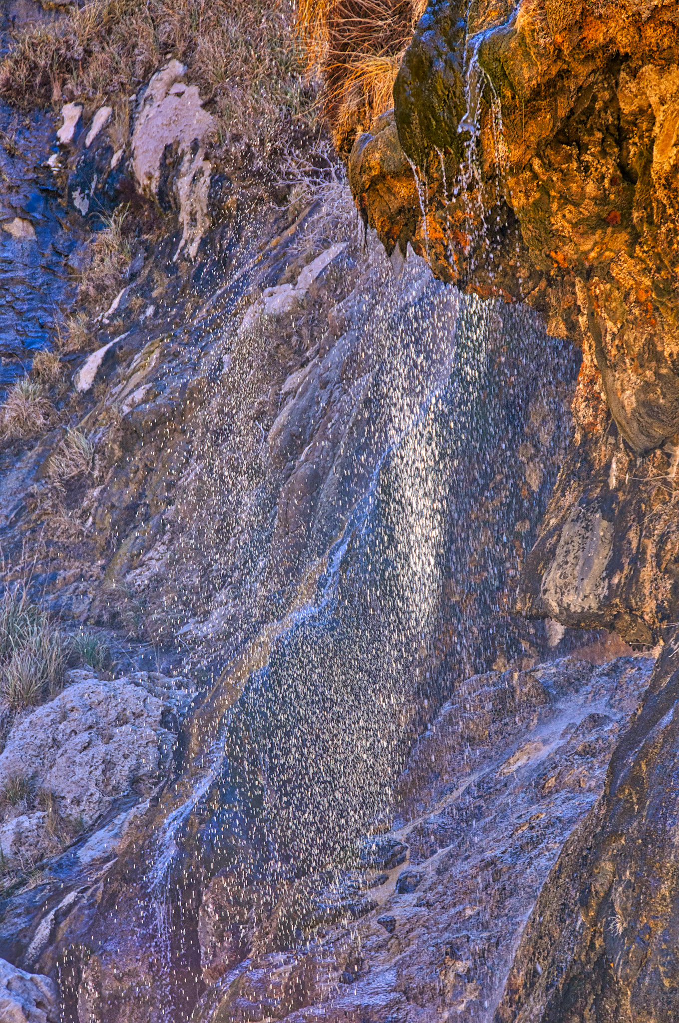 Sitting Bull Falls in Sitting Bull Falls Recreation Area near Carlsbad, New Mexico.