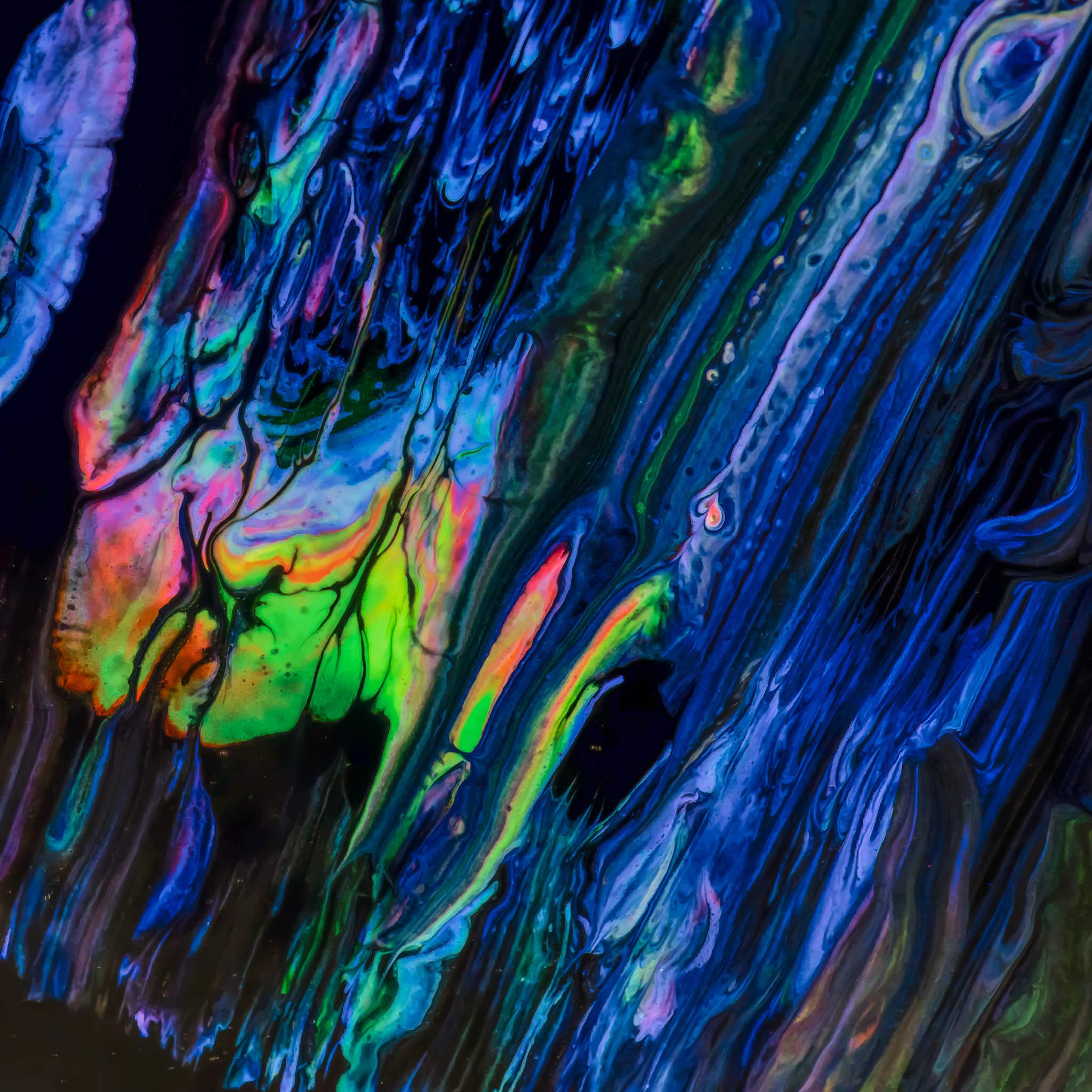 Swirling Paint Abstracts | William Horton Photography