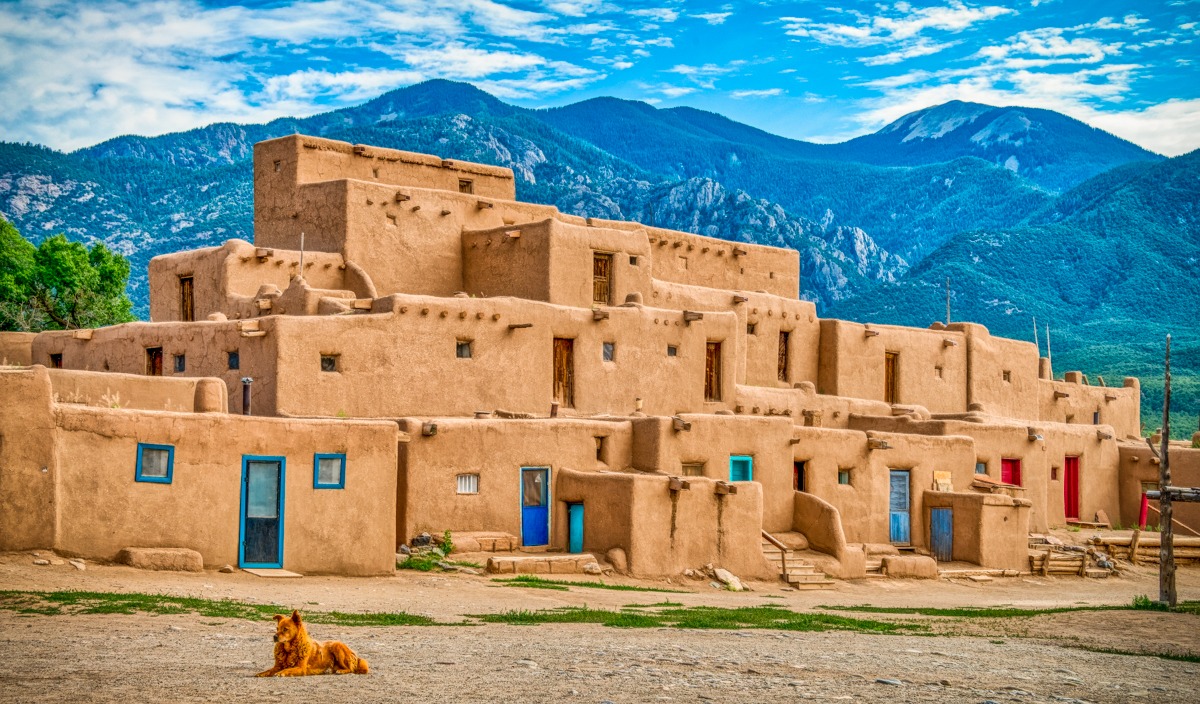 Taos Pueblo is the only living Native American community that has been designated a UNESCO World Heritage site. According to the Taos Pueblo Website, the pueblo is over 1000 years old.