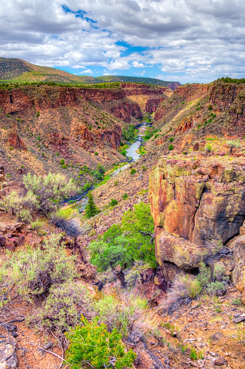 This photo was taken from a trail just off an overlook in Wild Rivers Recreation Area in northern New Mexico.