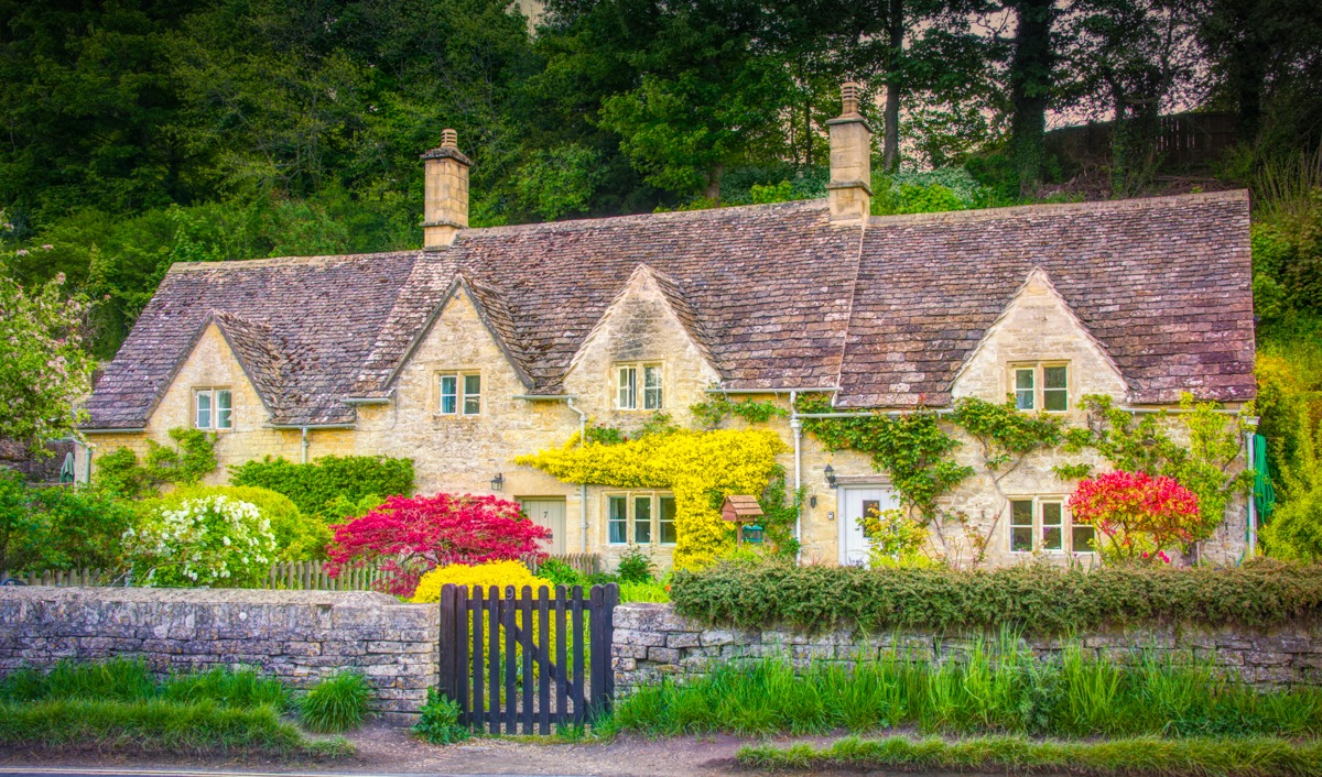 This National Trust property at Arlington Row, Bibury, Gloucestershire, is one of the most photographed areas in the Cotswolds.