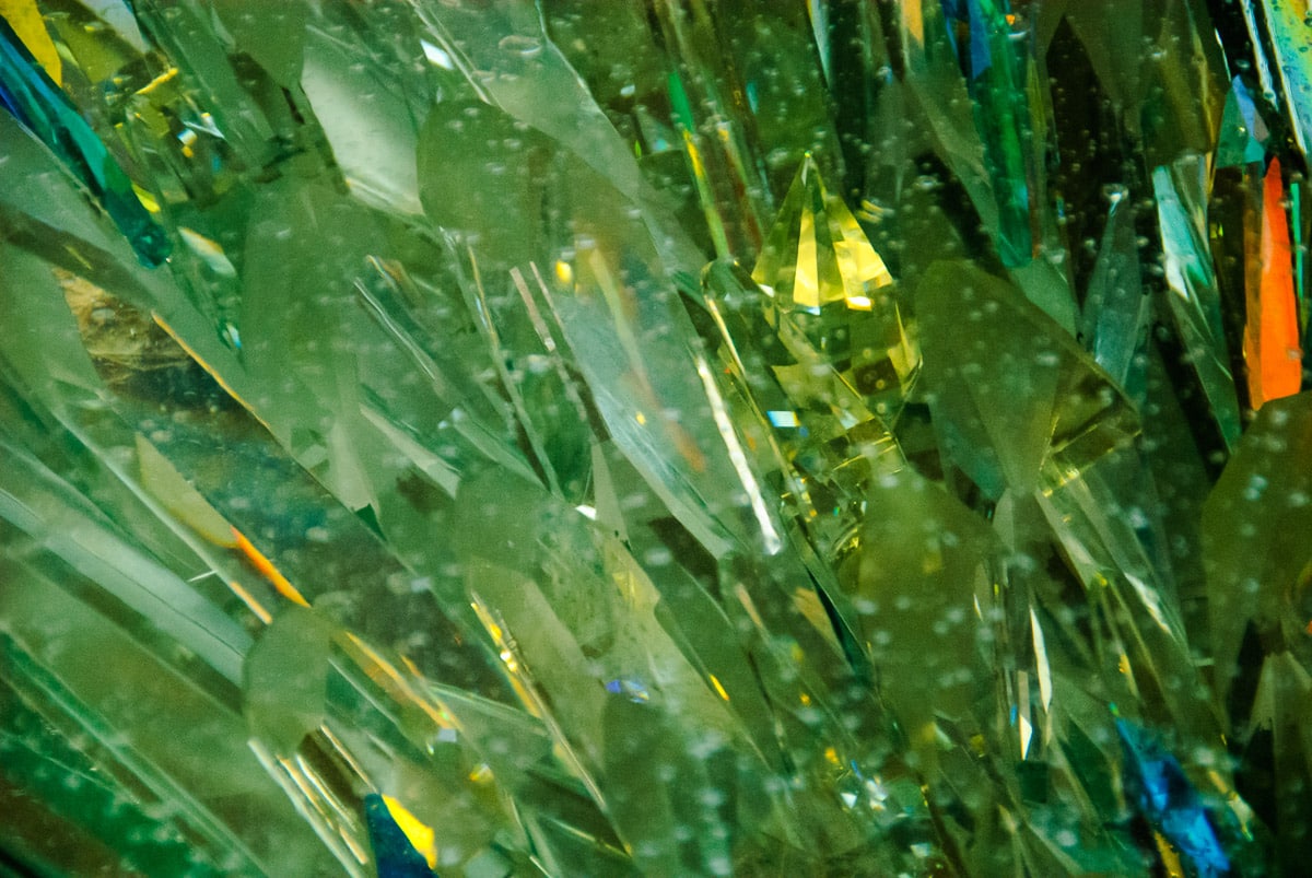 Glass detail at 30 Rockefeller Center in New York City.